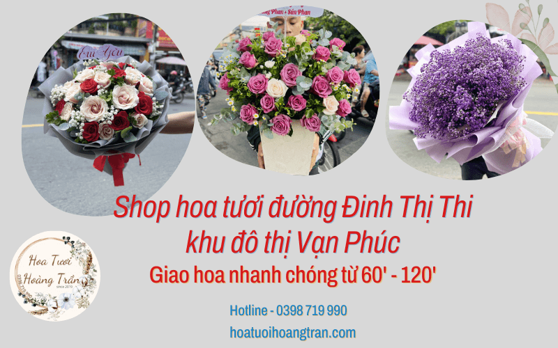 shop hoa tươi đường Đinh Thị Thi khu đô thị Vạn Phúc