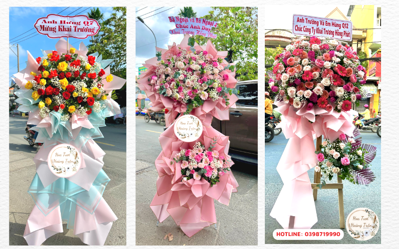 Những mẫu hoa khai trương rực rỡ tại shop hoa tươi Hoàng Trần